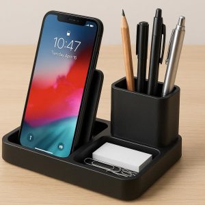 Multifunction Desk Organizer with Phone Stand and Pen Holder