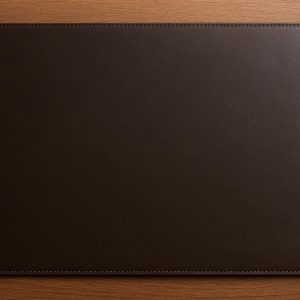 Premium Leather Desk Pad Protector with Stitched Edges for Office
