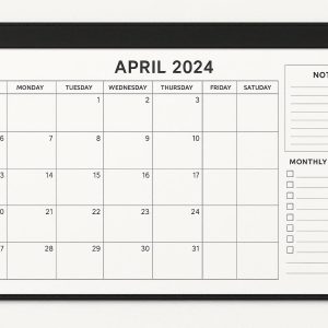 Office Desk Pad with Calendar and Monthly Planner Built In